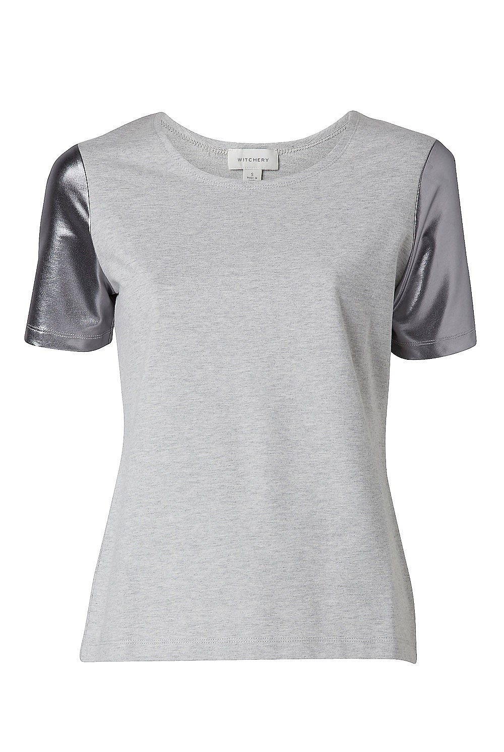 Metallic Sleeve Tee