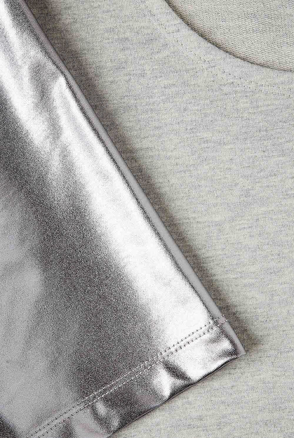 Metallic Sleeve Tee