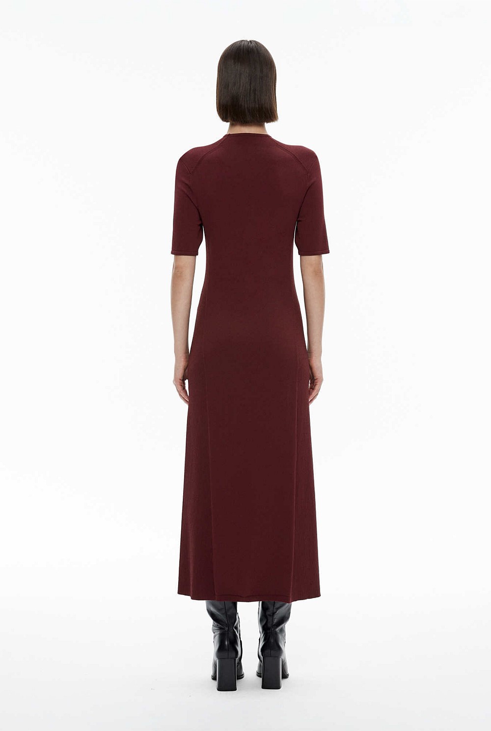 Mock Neck Knit Dress