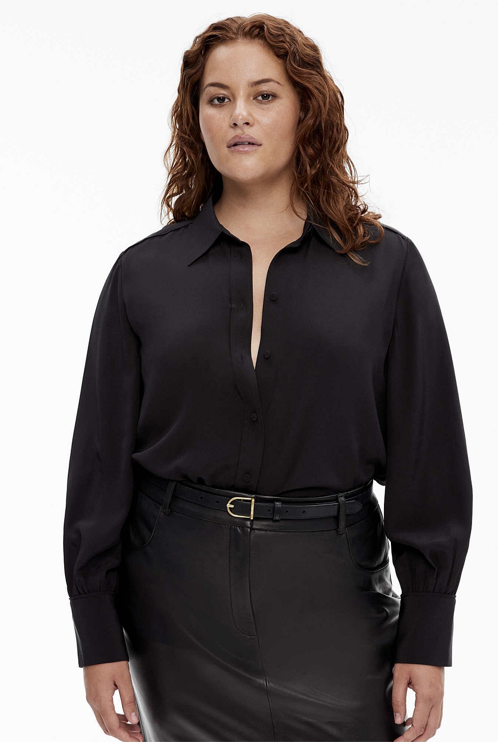 Silk Bind Detail Shirt