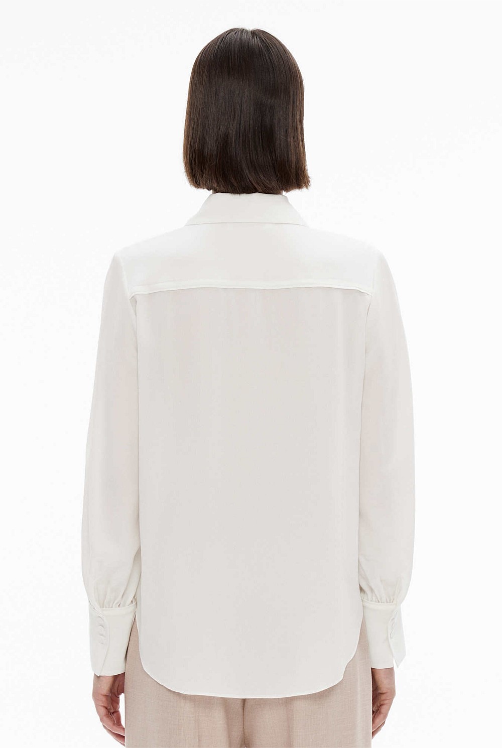 Silk Bind Detail Shirt