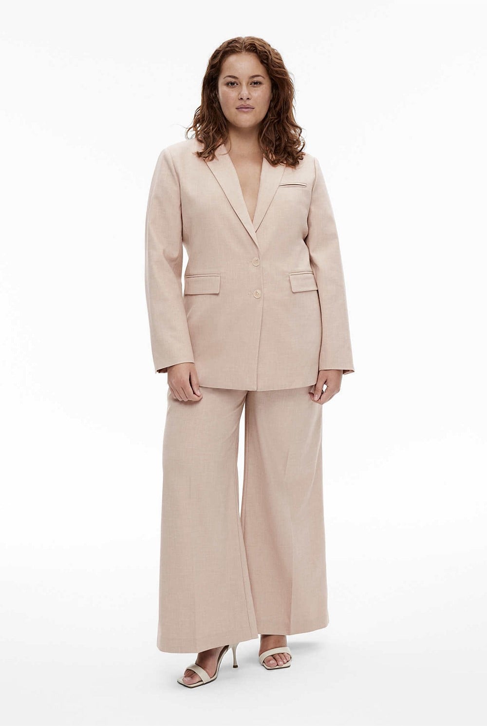Tailored Yarn Dye Single-Breasted Blazer