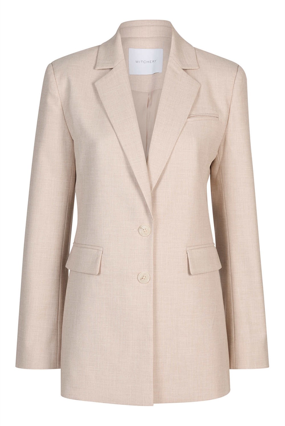 Tailored Yarn Dye Single-Breasted Blazer
