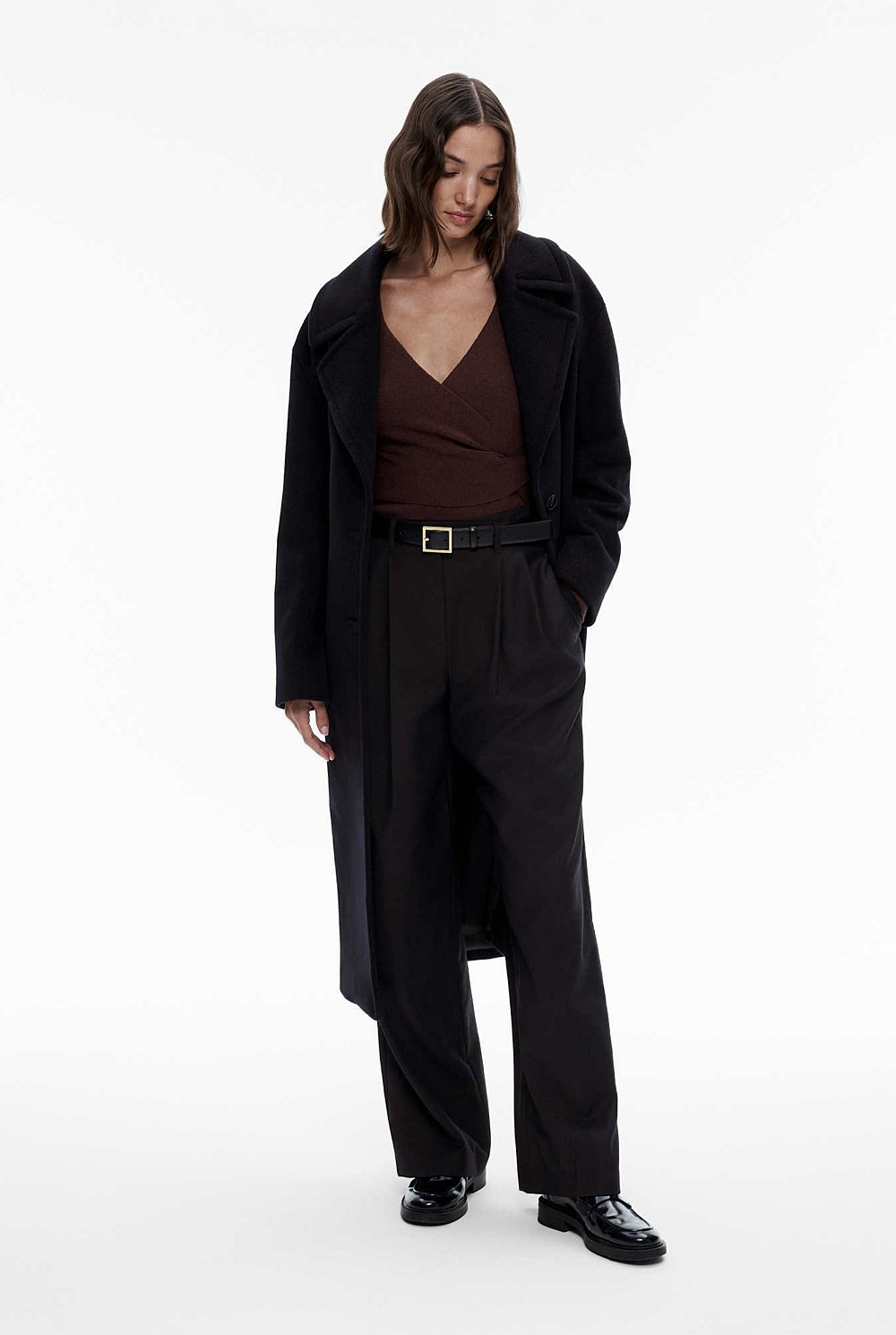 Twist Front Wrap Knit