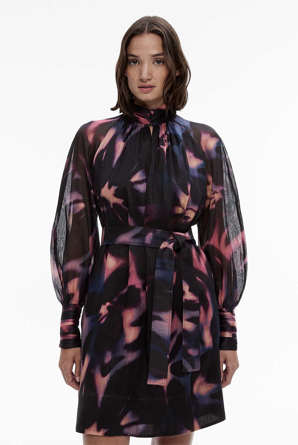 Dusk Floral Print Mini Dress