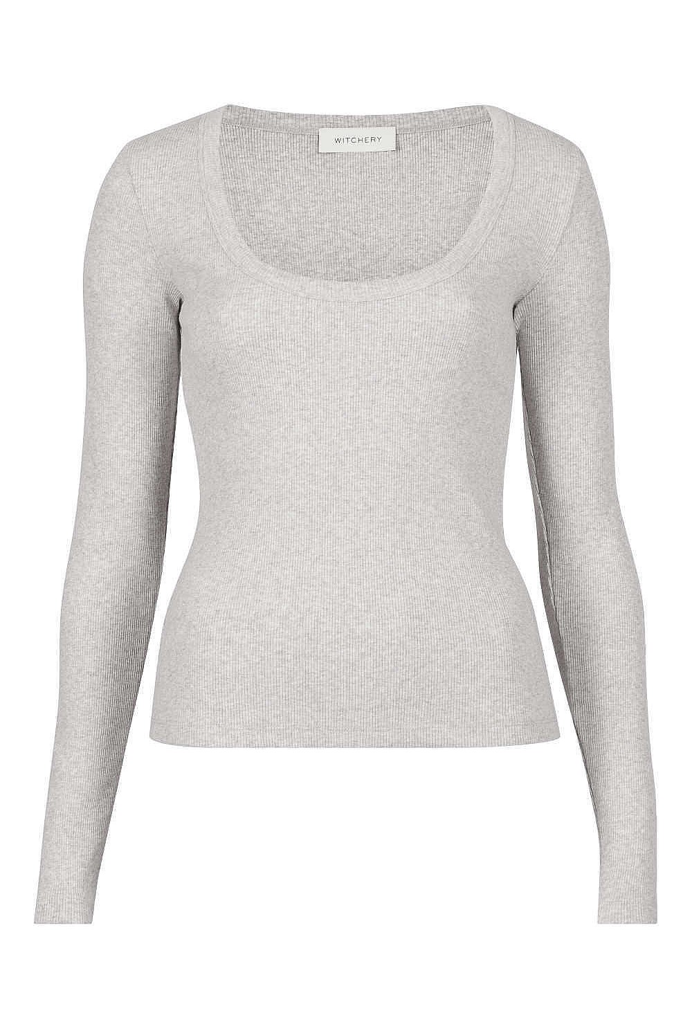 Scoop Neck Rib Top