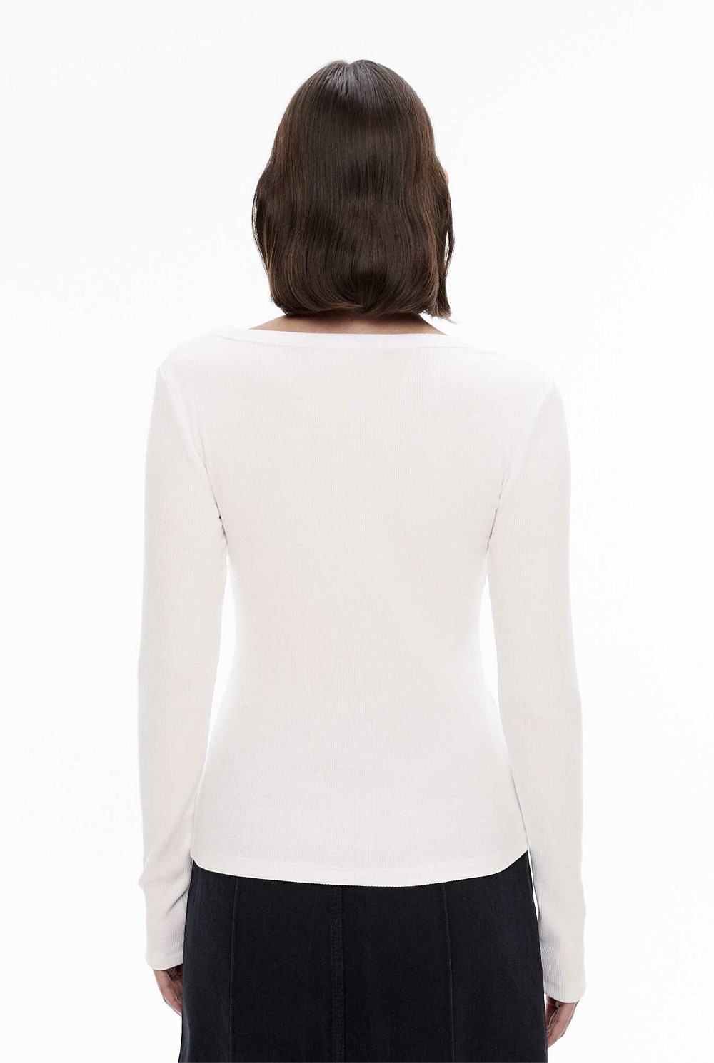 Scoop Neck Rib Top