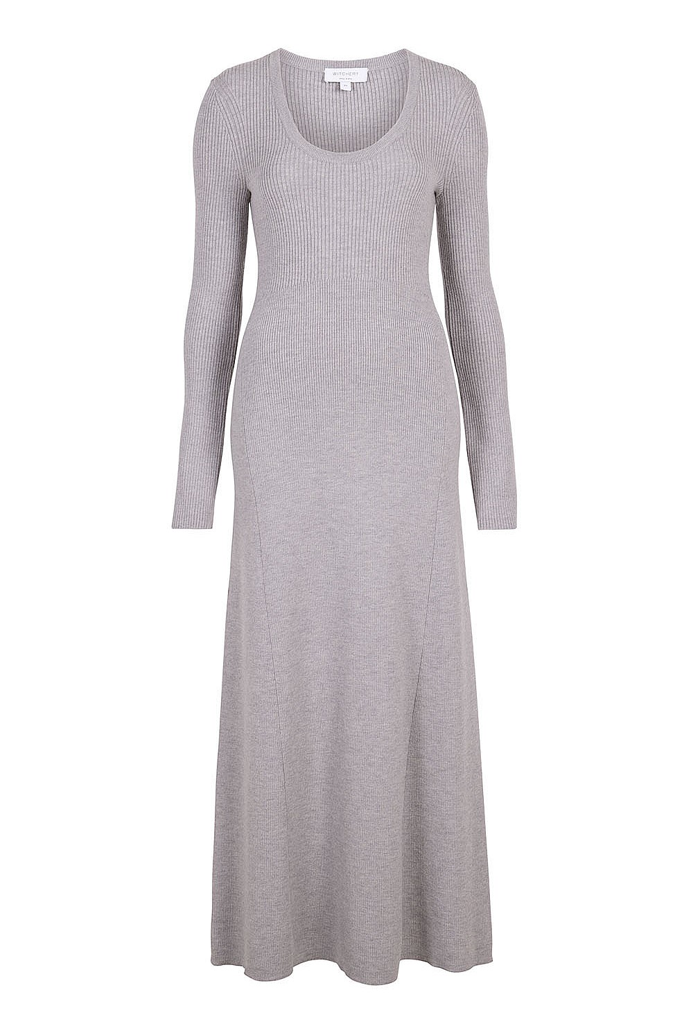 Wool Blend Scoop Knit Dress