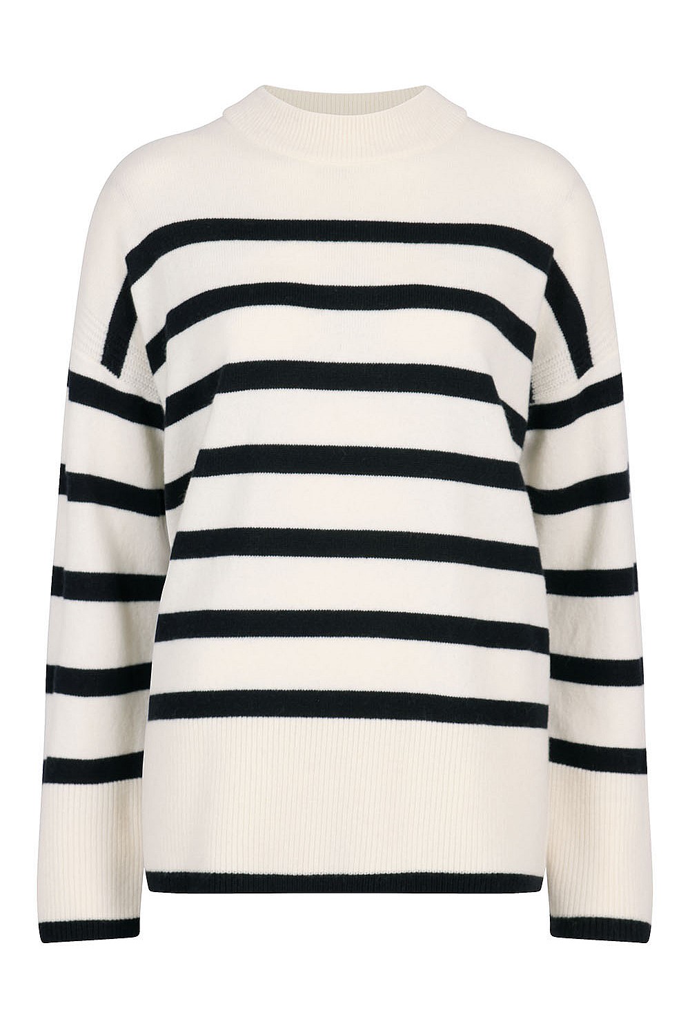 Stripe Wool Crew Knit