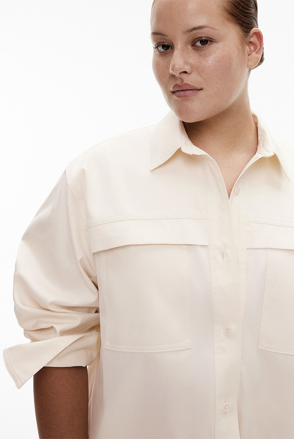 Organic Cotton Pocket Detail Shirt