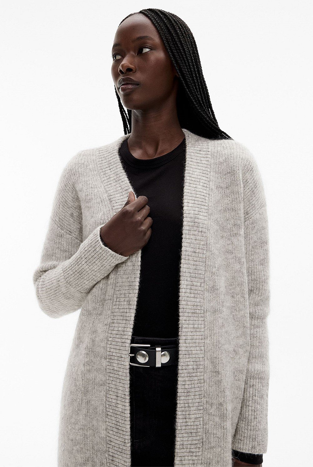 Tactile Longline Knit Cardigan