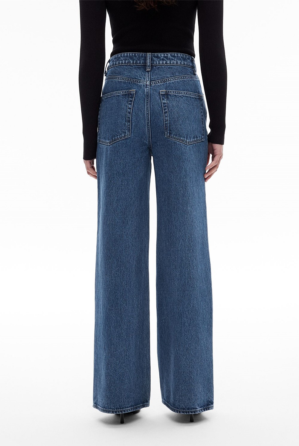 High Rise Wide Leg Jean