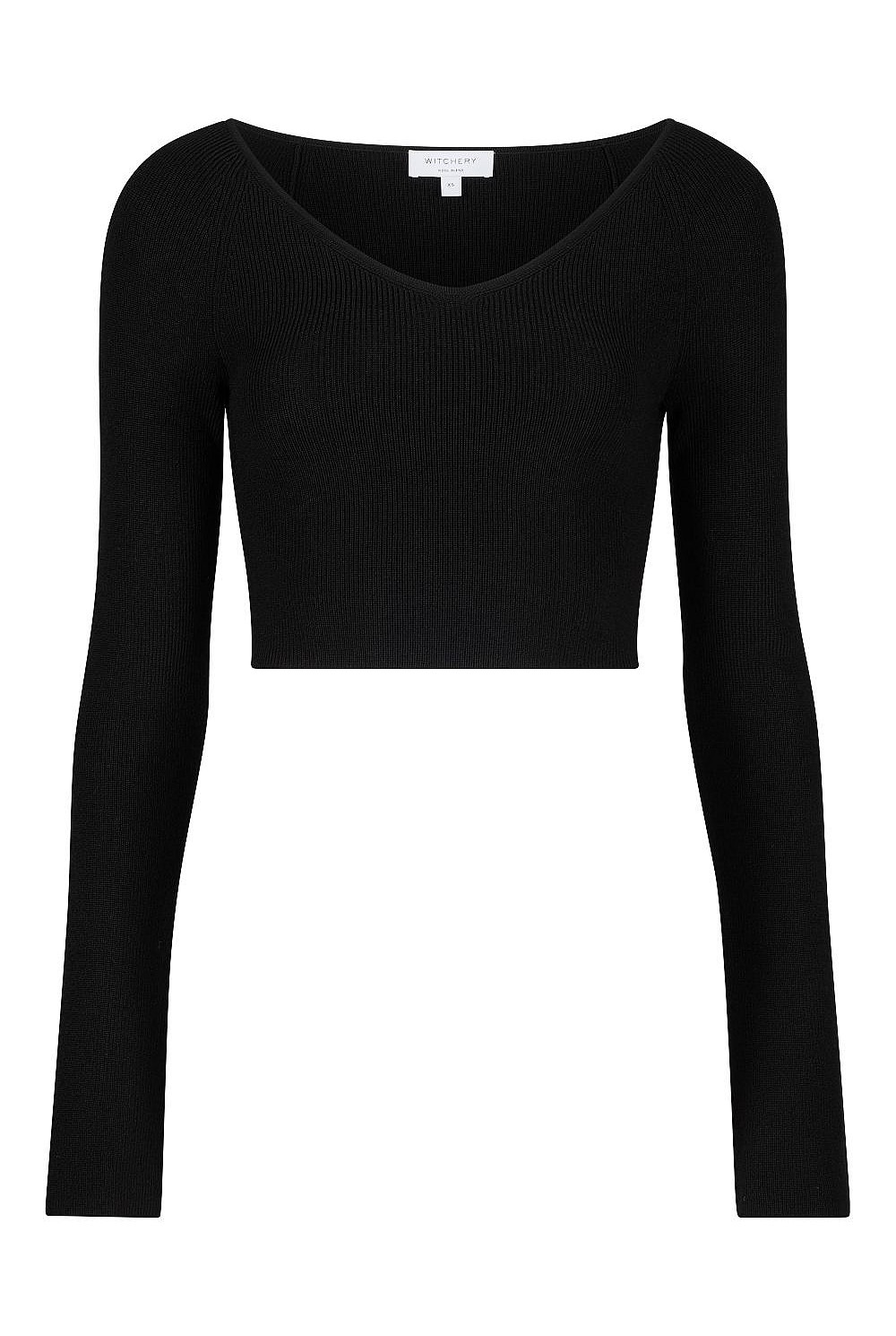 Wide V Neck Knit