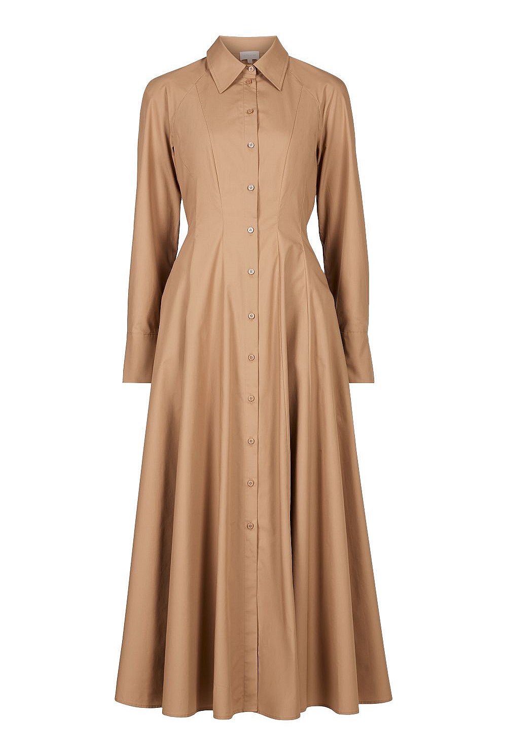 Seam Detail Maxi Shirt Dress