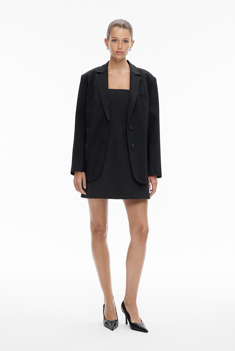 Boxy Single-Breasted Blazer