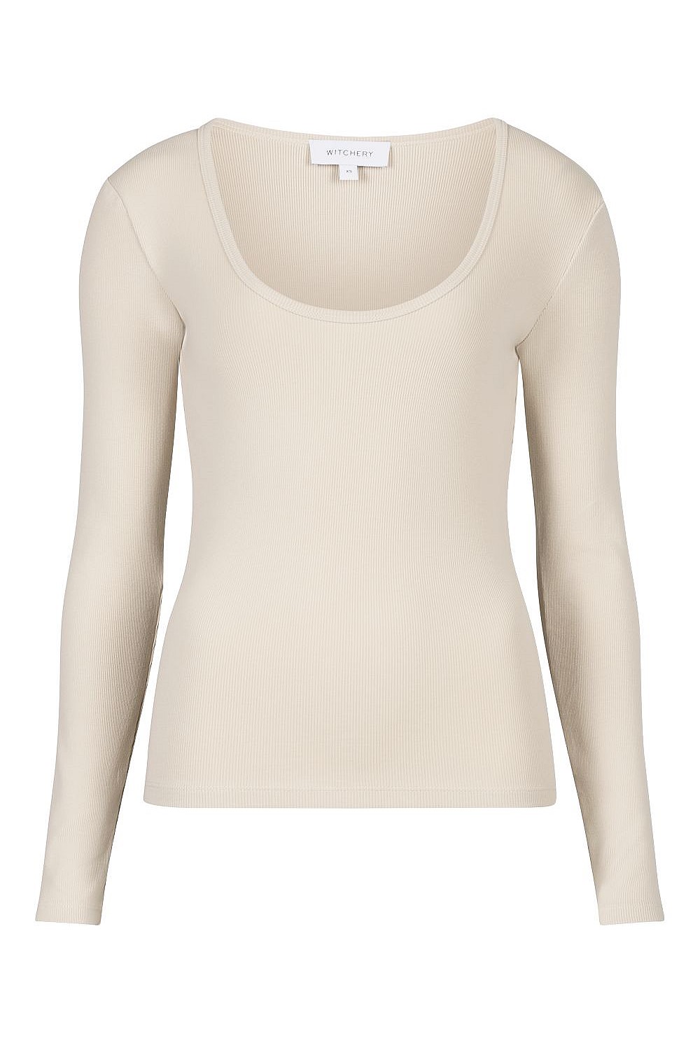 Scoop Rib Long Sleeve Top