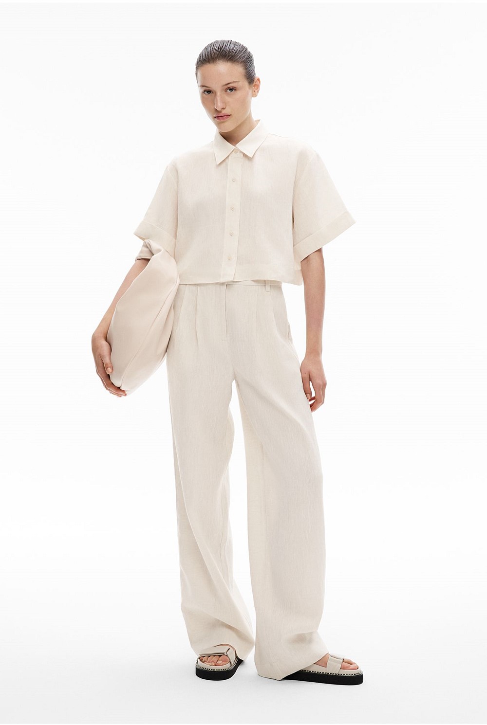 Linen Pleat Pant