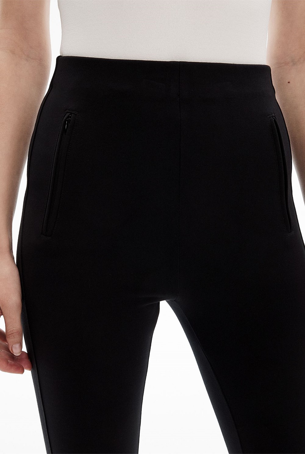 Zip Ponte Legging