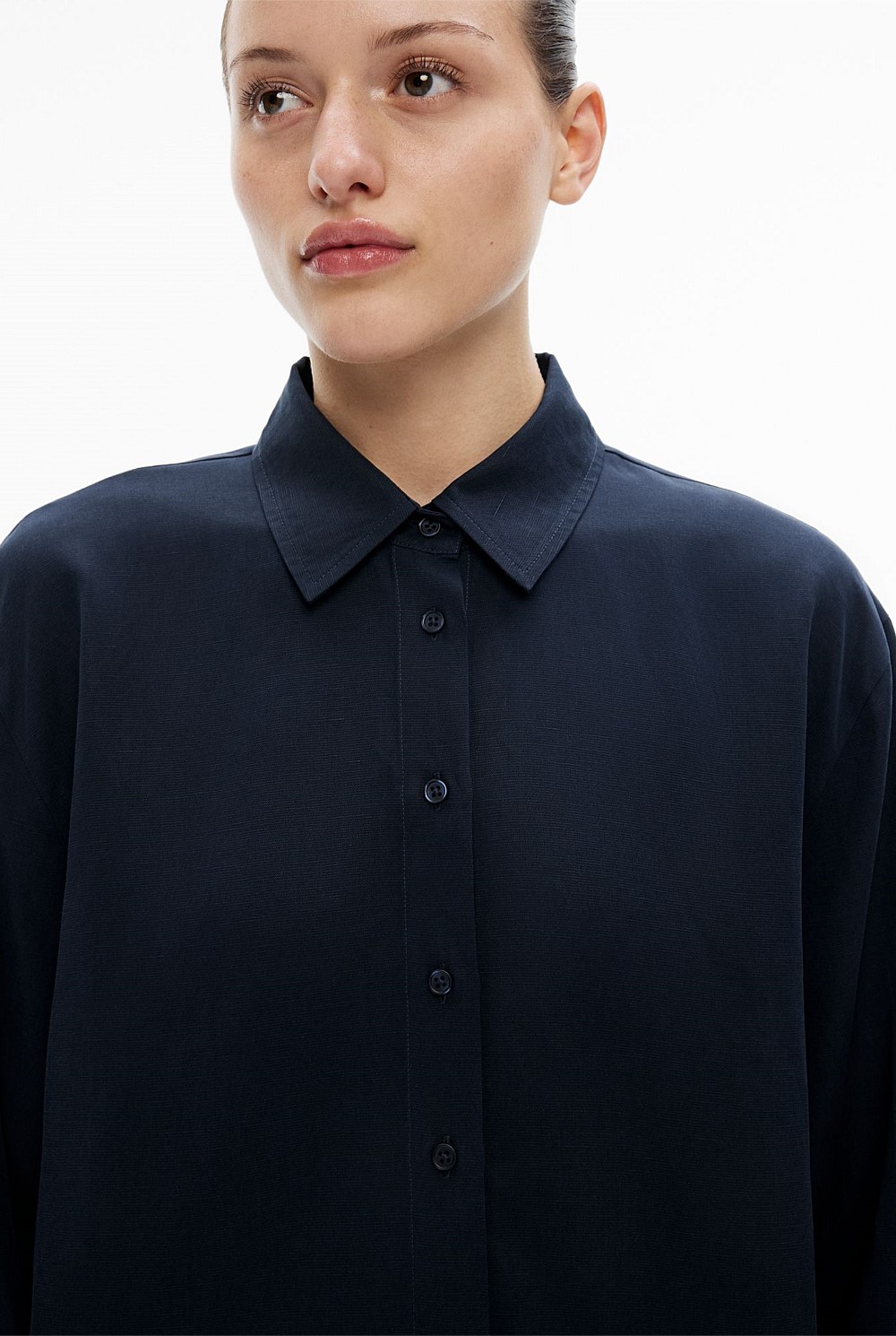 Relaxed Button Through Shirt