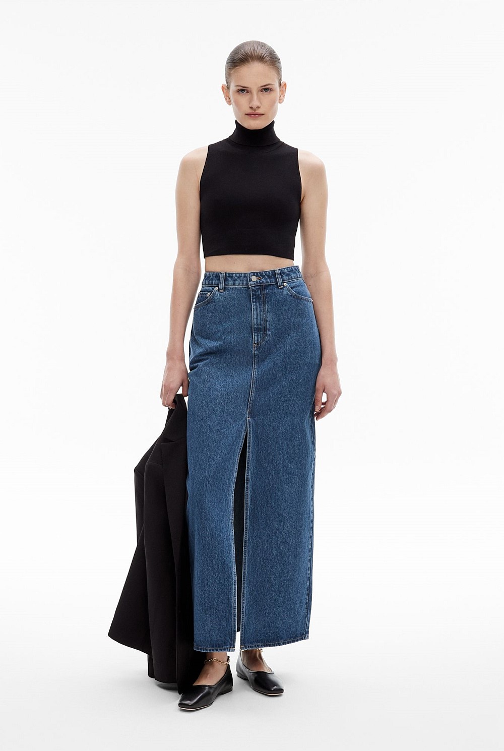 Denim Maxi Skirt