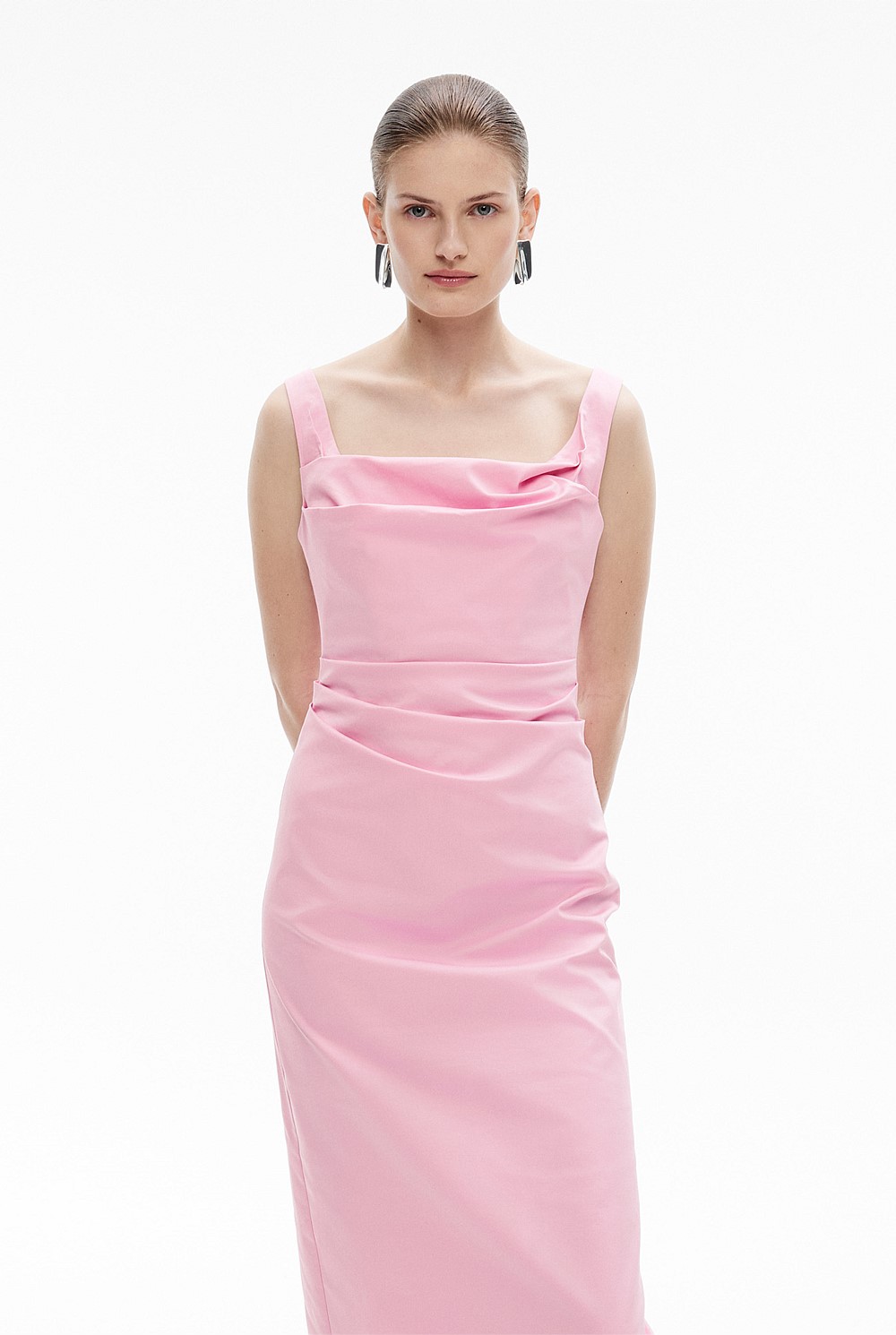 Ruched Midi Dress