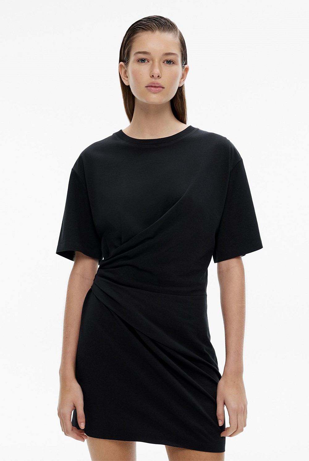 Jersey Wrap Tee Dress