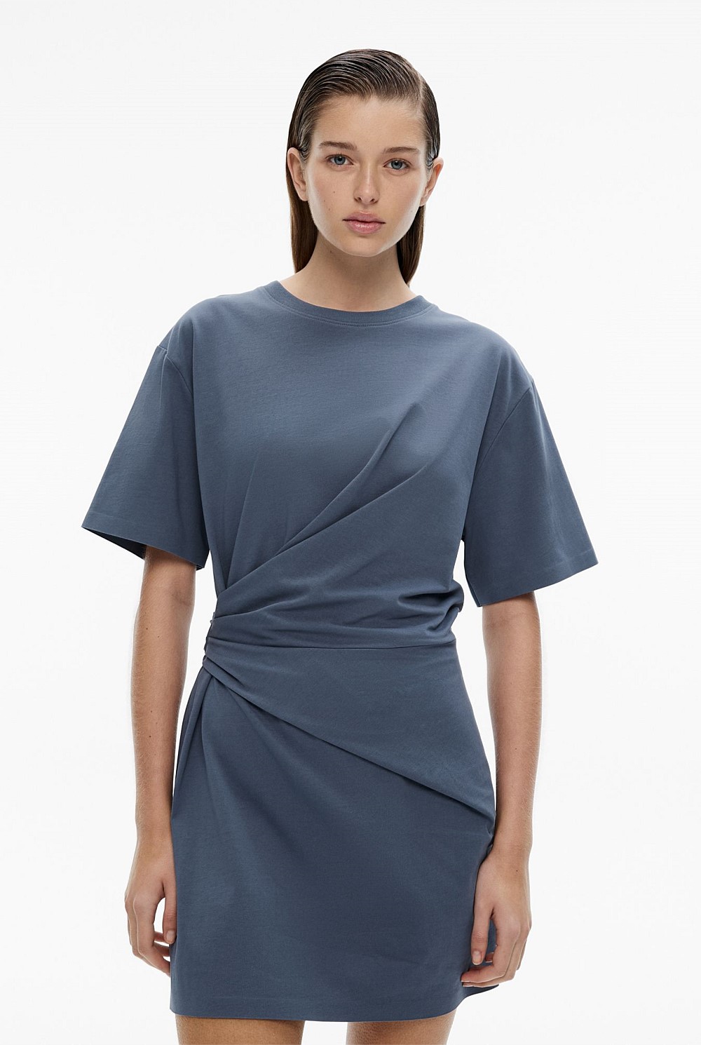 Jersey Wrap Tee Dress