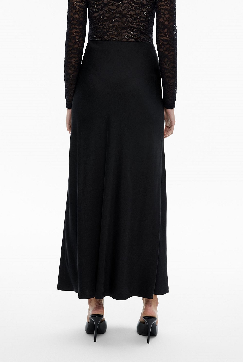 Bias Maxi Slip Skirt