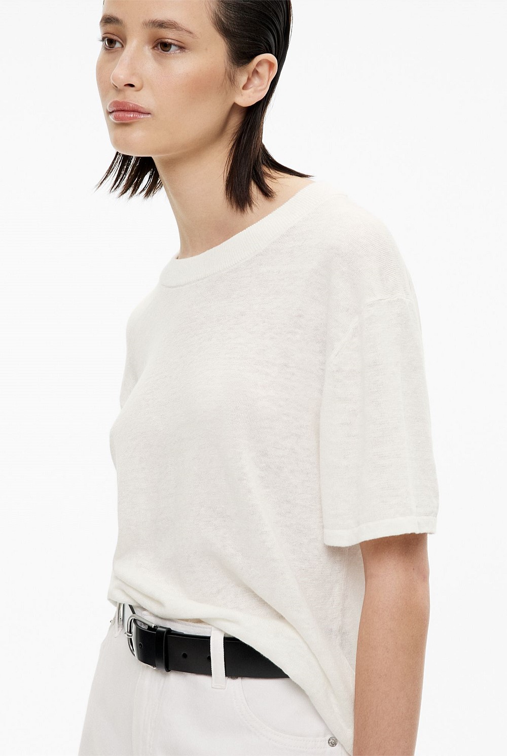 Linen Knit Tee