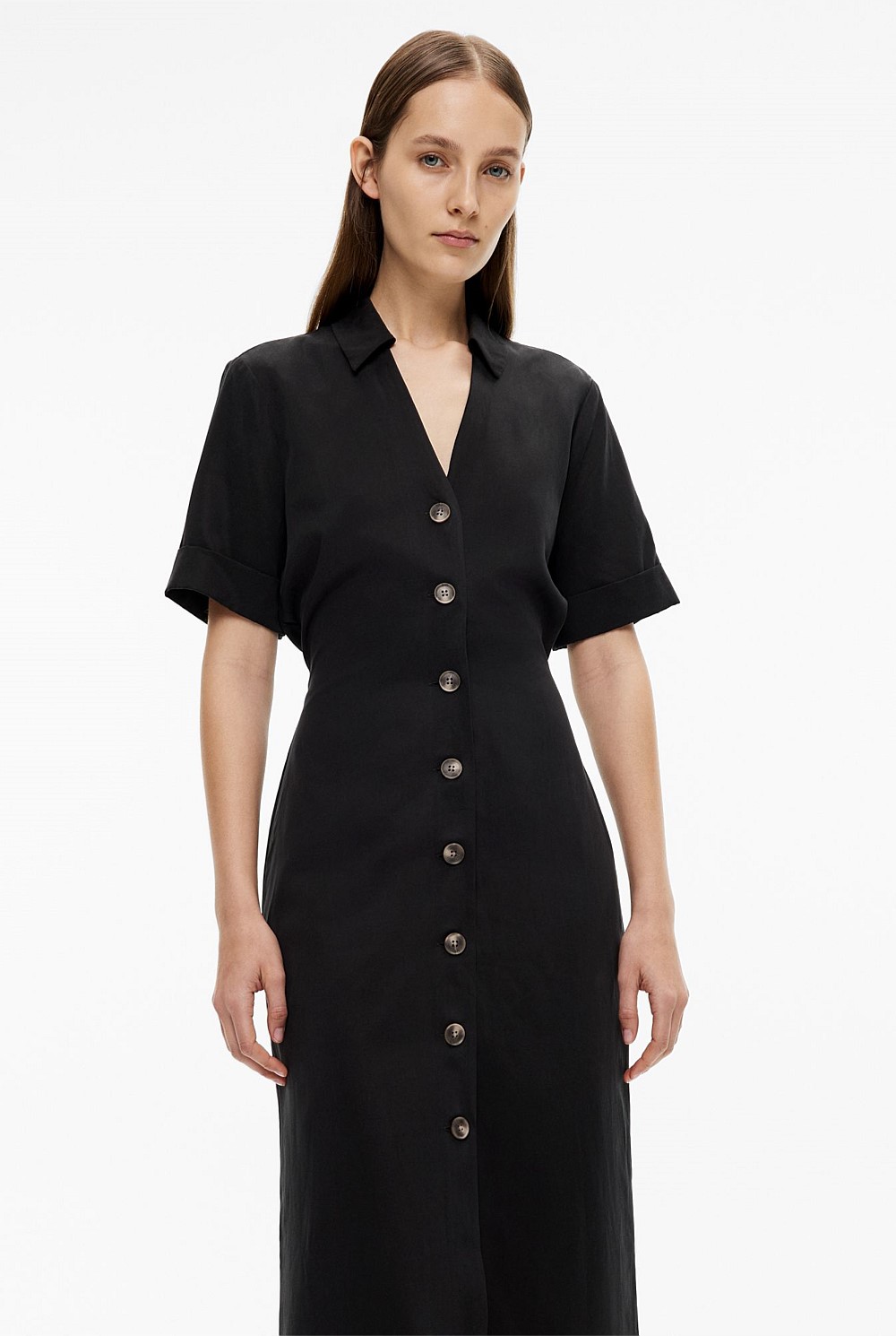 Collared Button Dress