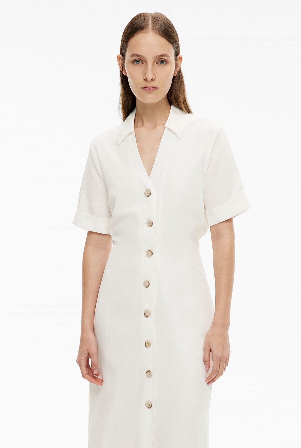 Collared Button Dress