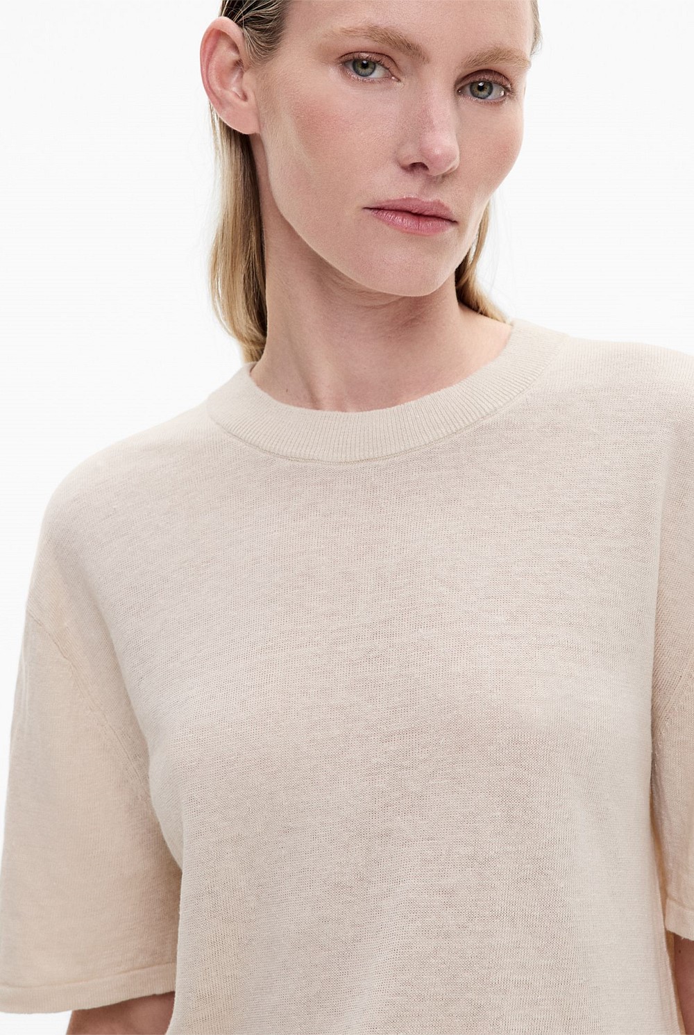 Linen Knit Tee