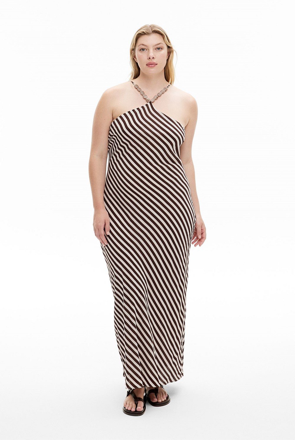 Stripe Halter Dress