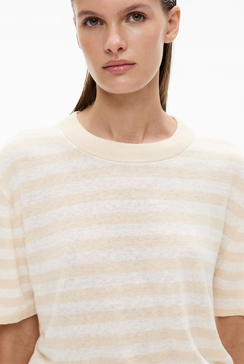 Linen Knit Tee