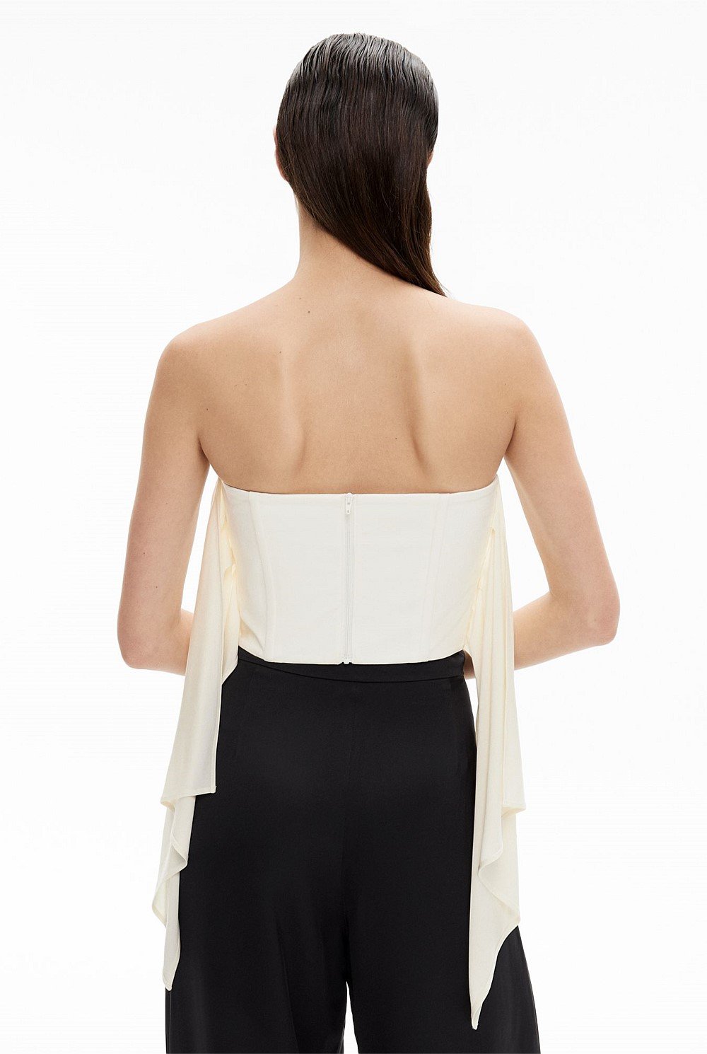 Drape Side Bustier