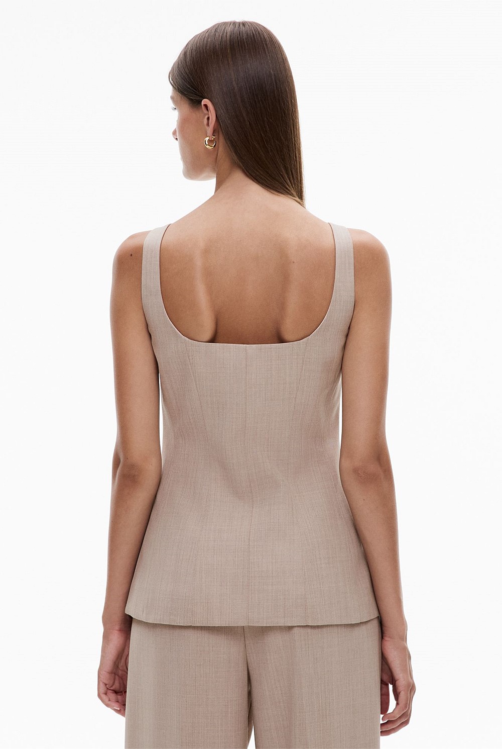 Fitted Seam Detail Top