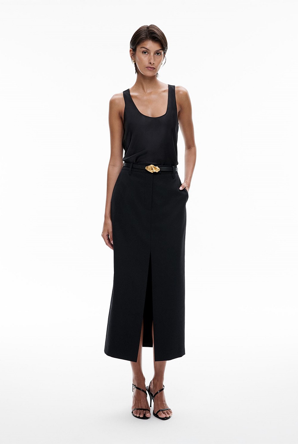 Tailored Midi Skirt