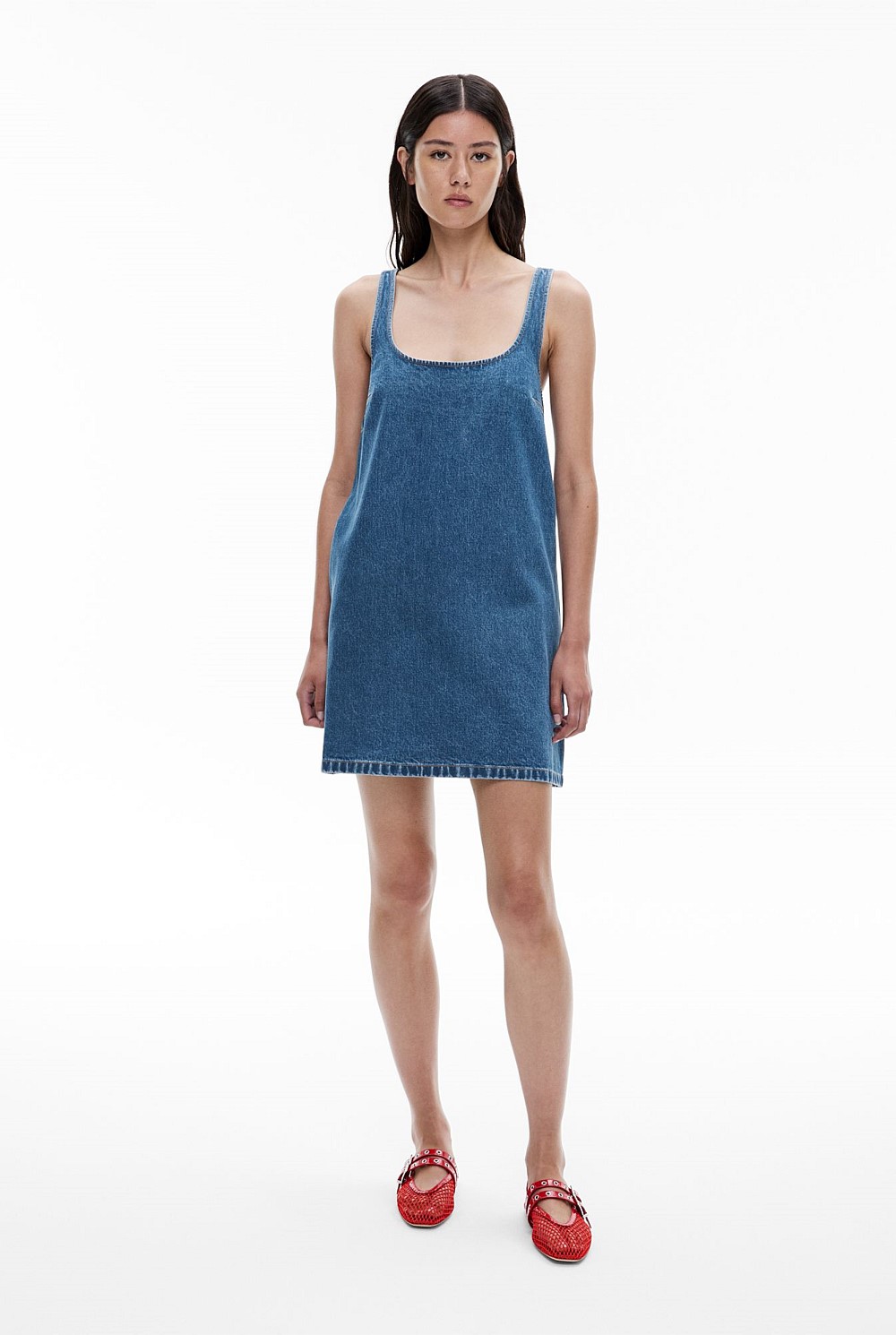 A Line Denim Dress