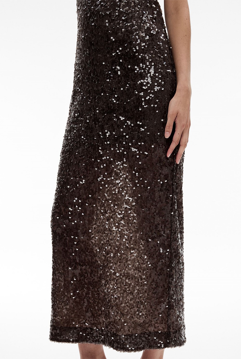 Sequin Column Dress