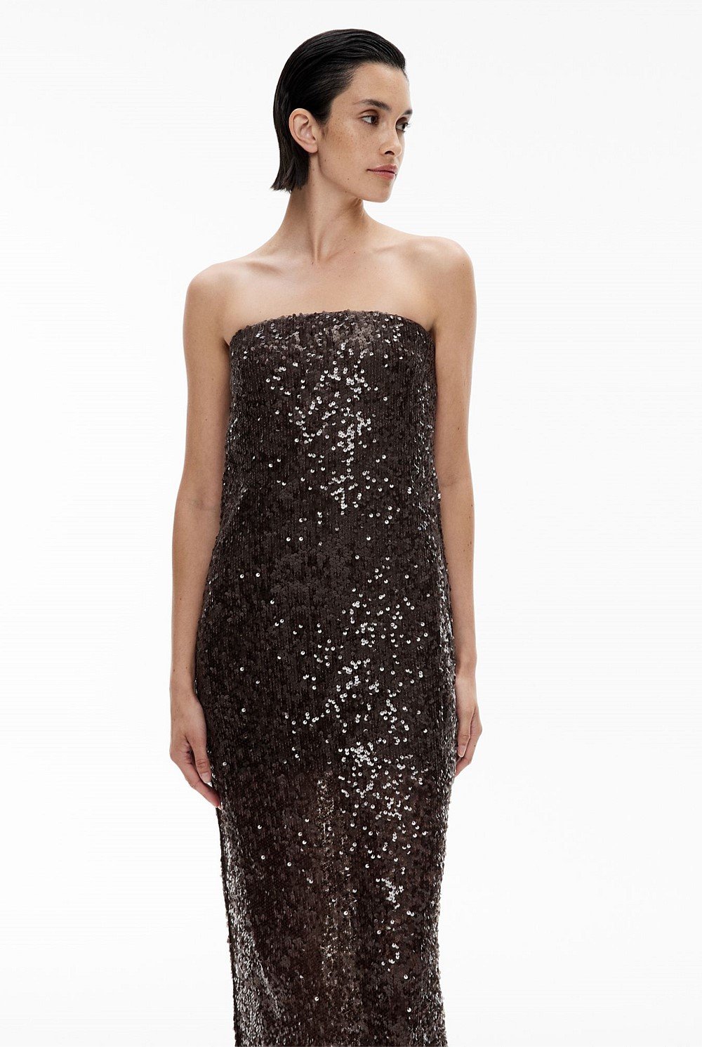 Sequin Column Dress