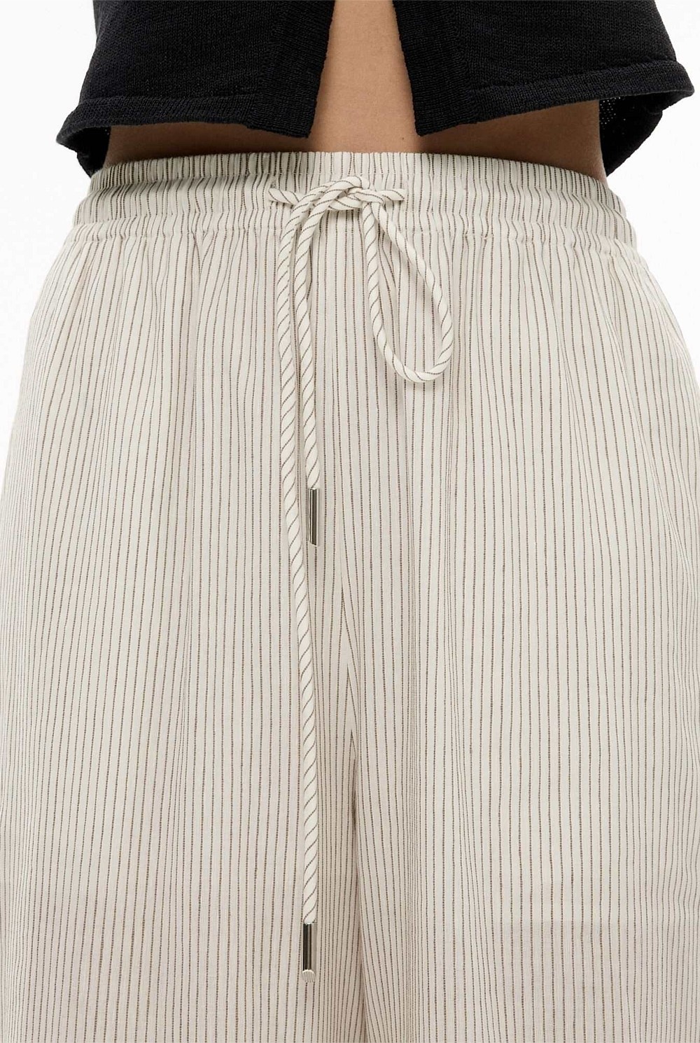 Linen Blend Stripe Pant