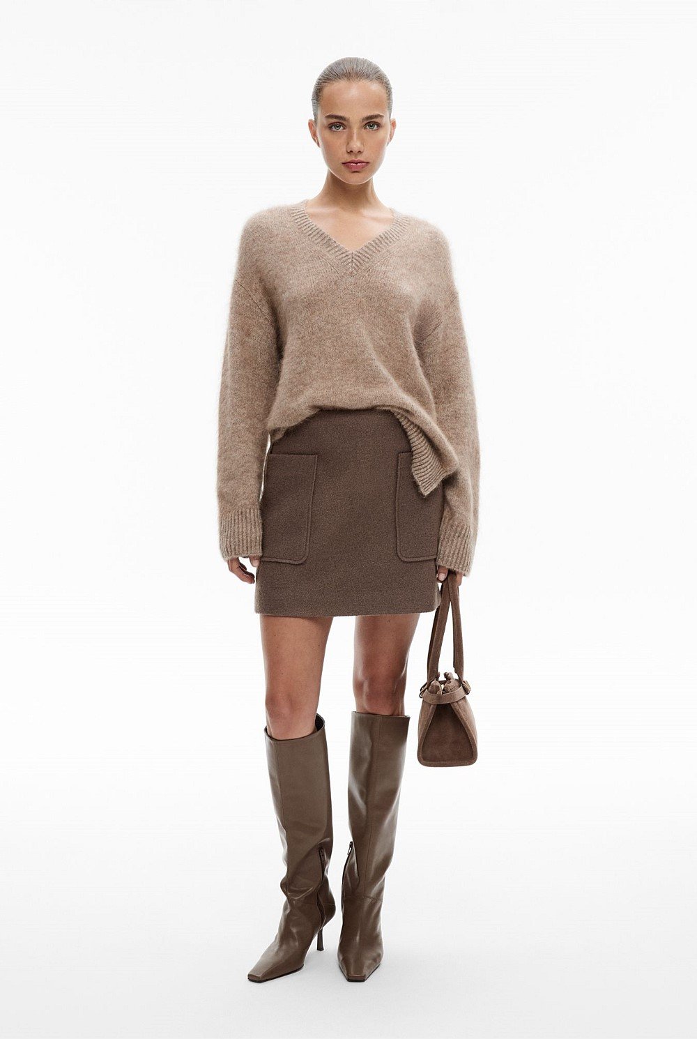 Fluffy V Neck Knit