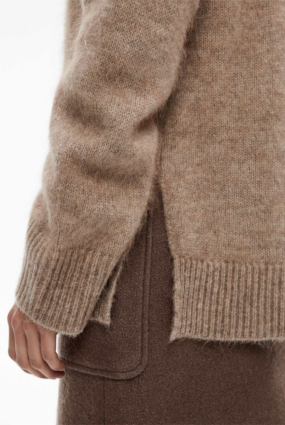 Fluffy V Neck Knit