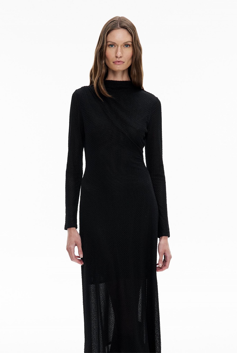 Openwork Jersey Dress