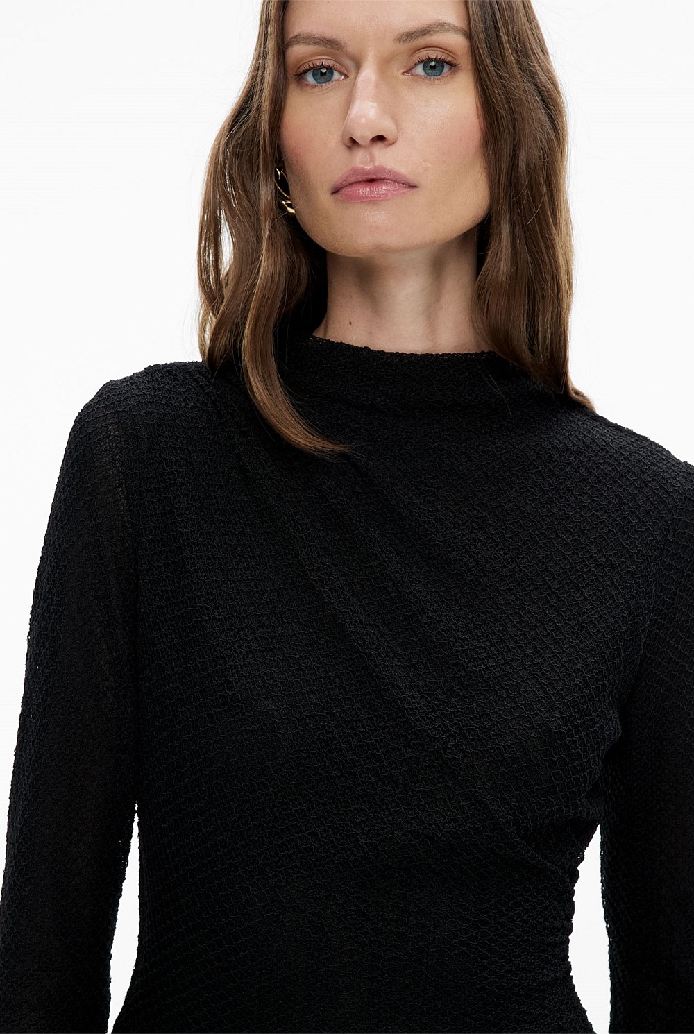 Openwork Jersey Dress