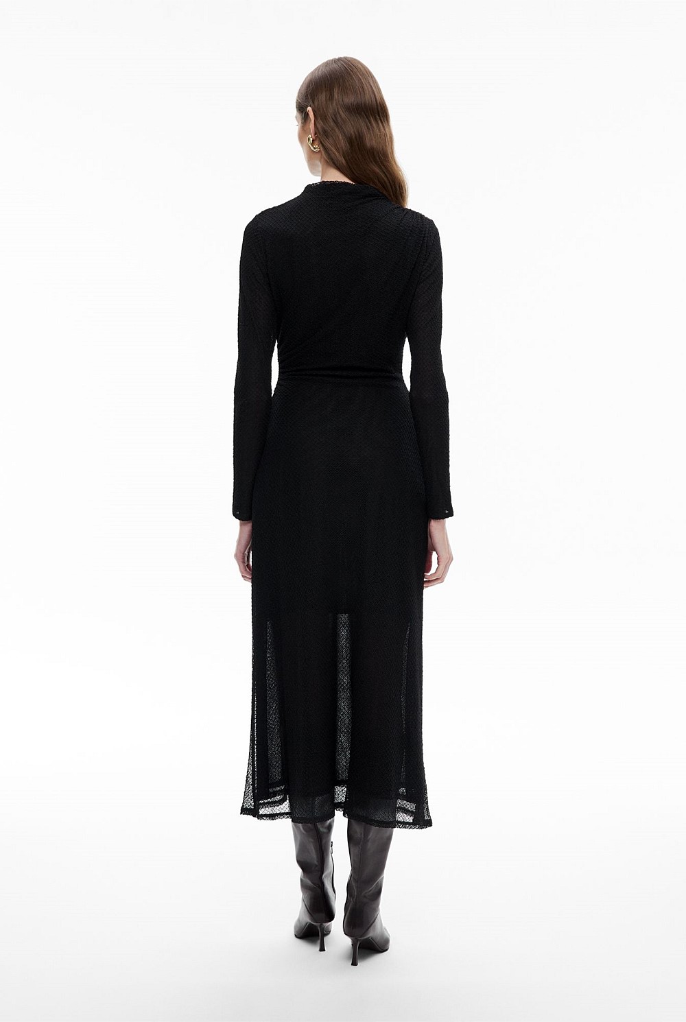 Openwork Jersey Dress