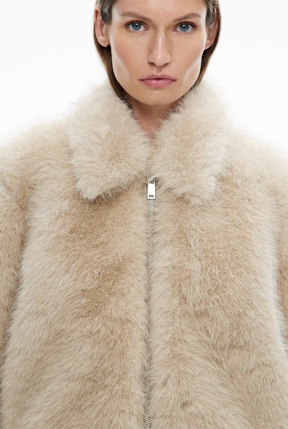 Faux Fur Bomber Jacket