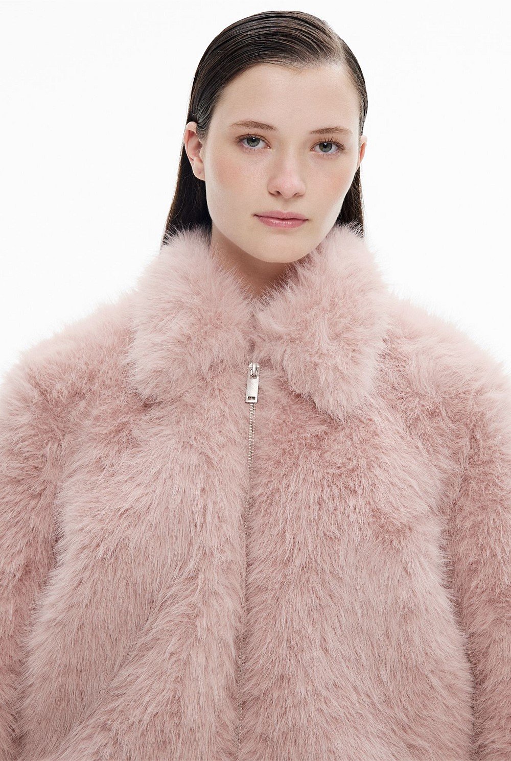 Faux Fur Bomber Jacket