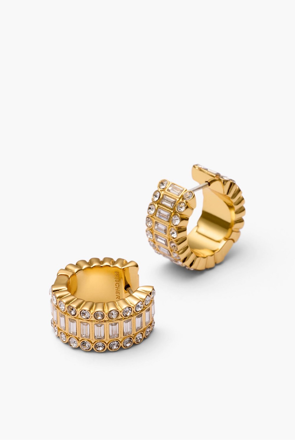 Lou Crystal Hoop Earrings