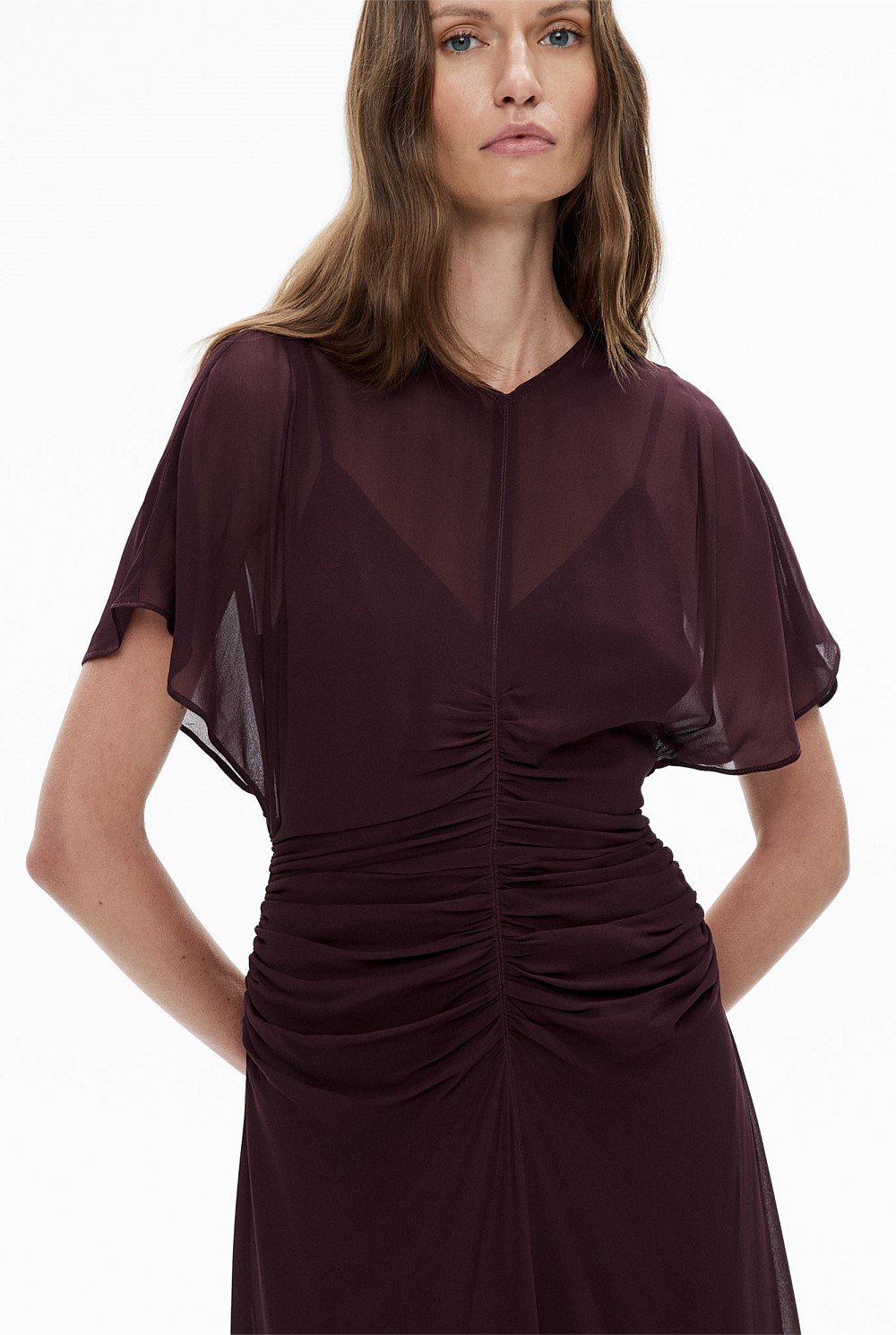 Gathered Seam Dress